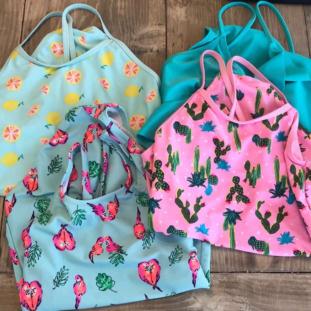 Lot of 4 girls swimsuits